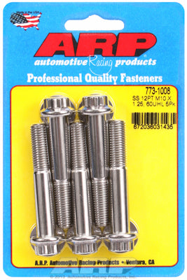 ARP M10 x 1.25 x 60mm 12pt SS Bolts (5/pkg)