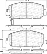 StopTech 13-18 Acura RDX Street Performance Front Brake Pads