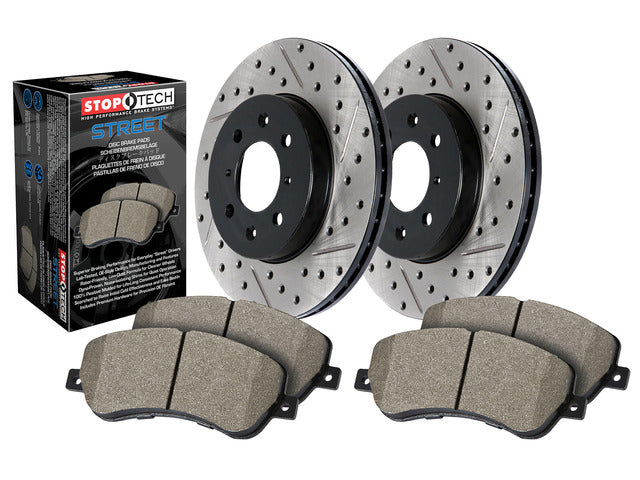 Rear Brakes Package - Drilled Slotted Rotors and Brake Pads