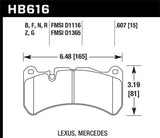 Hawk HP+ Street Front Brake Pads | HB616N.607