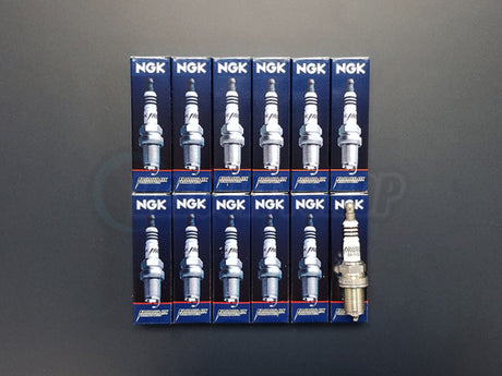 NGK Iridium IX Spark Plugs (12) for 2005 DB9 6.0 | 1 Step Colder