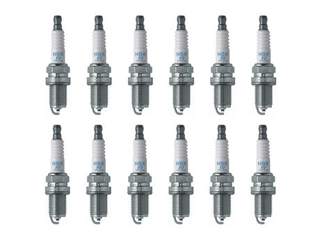 NGK V-Power Spark Plugs (12 plugs) for 1988-1994 750iL 5.0 Two Steps Colder