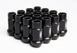 Blox OPEN ENDED LUG NUTS FORGED AL7075 12X1.25 Street Series Forged Lug Nuts, 12 x 1.25mm - Set of 16 Black