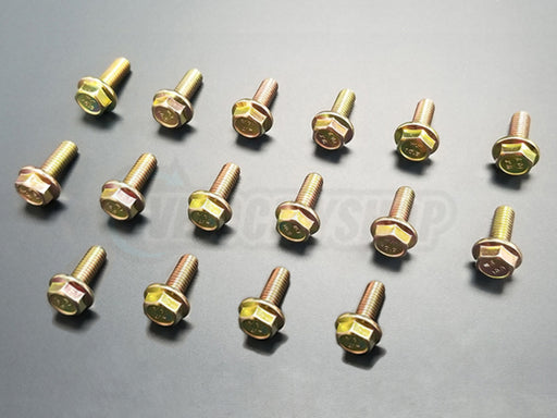 OE style Engine Bay Bolt Kit for Integra Civic EG EK DC 16 pcs kit Yellow Zinc