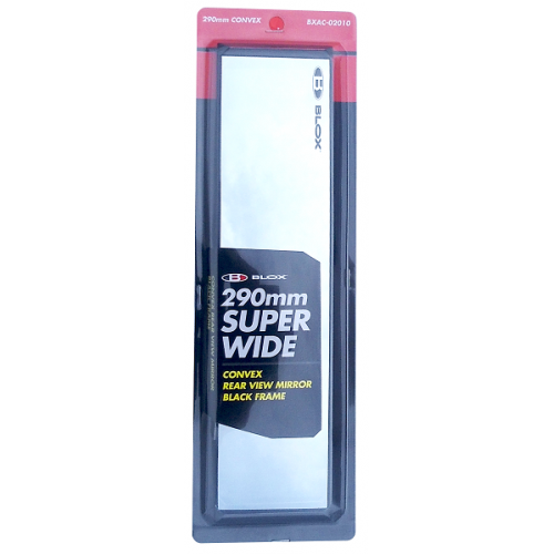 Blox MIRRORS SUPERWIDE REAR VIEW MIRROR BLOX Racing Superwide Mirror - Convex (290x70 mm) No tint