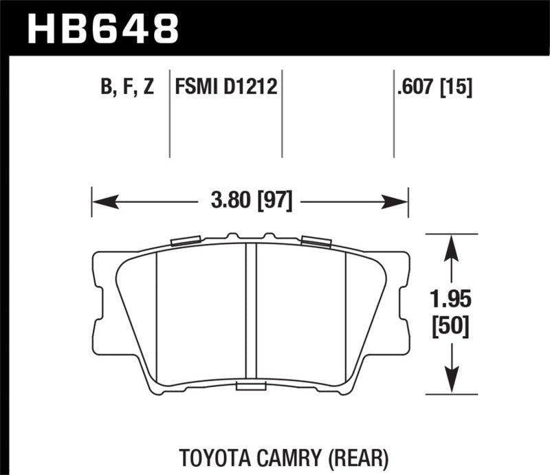 Hawk Performance Ceramic Street Brake Pads | HB648Z.607