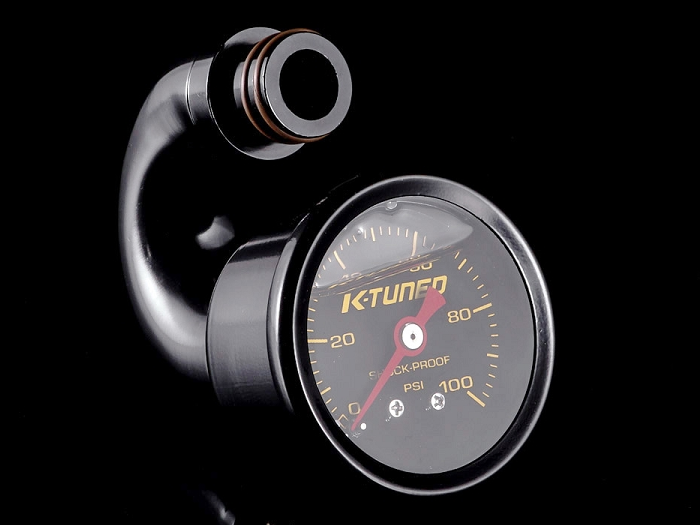 K-Tuned Center Mount Fuel Pressure Gauge w/ Fittings for K-Tuned Fuel Rail only