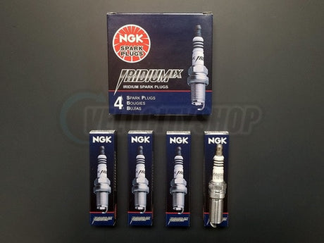 NGK Iridium IX Spark Plugs (4) for 1991 Protege 4WD, DX and GT 1.8 | 2 Steps Colder