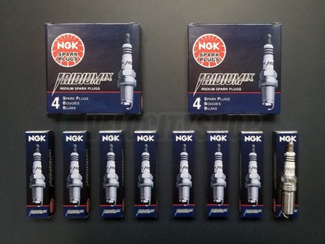 NGK Iridium IX Spark Plugs (8) for 2013-2014 Mustang Shelby GT500 5.8 | 1 Step Colder