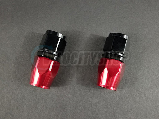 Russell -10 AN Straight Hose End Fittings with Red Socket 2 pcs