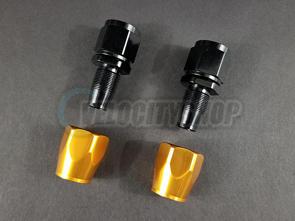 Russell -10 AN Straight Hose End Fittings With Orange Socket 2 Pcs