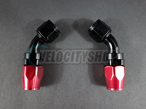 Russell -10 AN 45deg Hose End Fittings with Red Socket 2 pcs