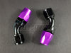 Russell -10 AN 45deg Hose End Fittings with Purple Socket 2 pcs