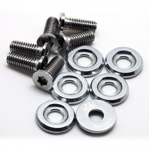 Blox BILLET WASHERS FENDER WASHERS SMALL Fender Washers Kit, M6 - Small diameter Silver